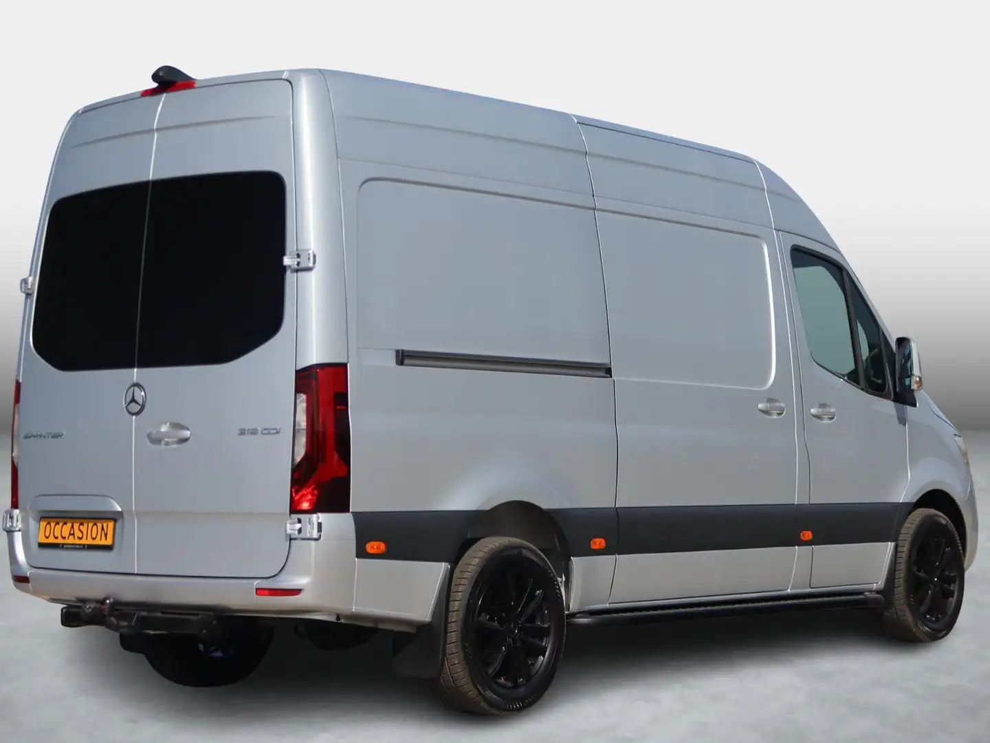 Mercedes-Benz Sprinter 319 V6 CDI L2H2, 2x Schuifdeuren, 2800kg trekhaak, Grijs - 2