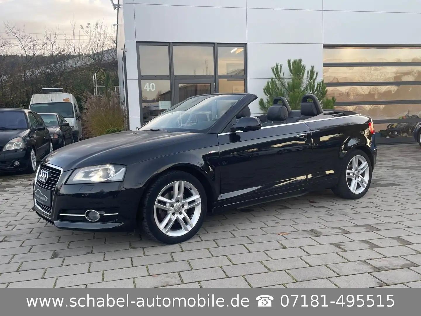 Audi A3 Cabriolet 1.4 S line Sportpaket / plus 88tkm Noir - 1