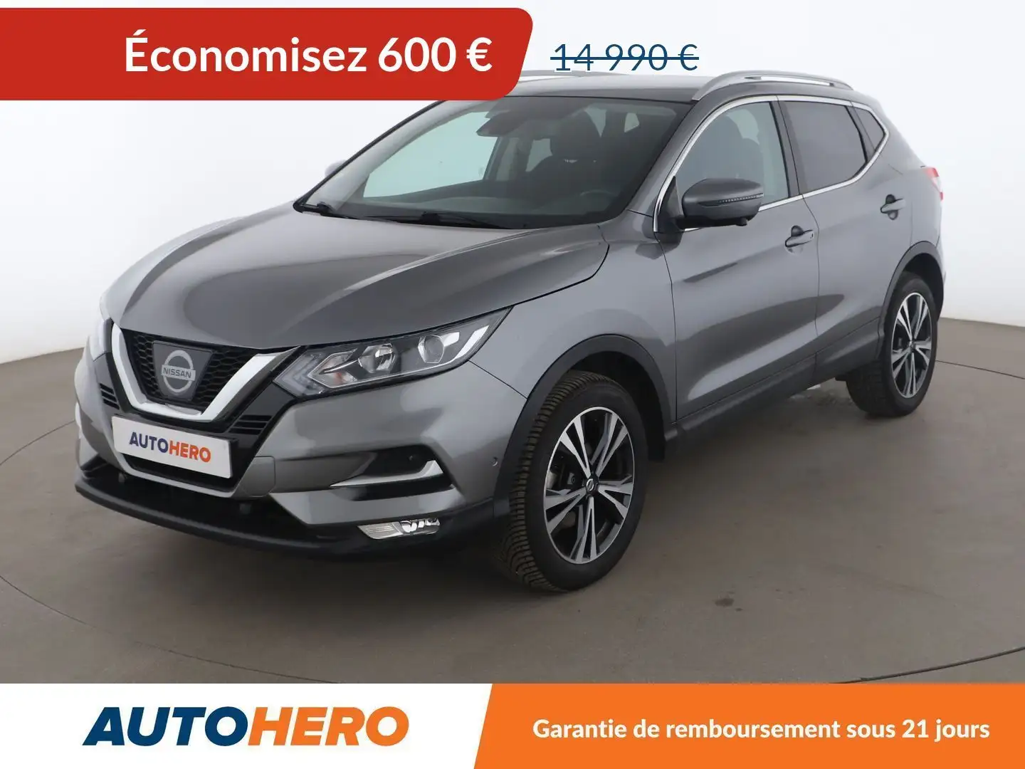 Nissan Qashqai 1.6 DIG-T N-Connecta Gris - 1