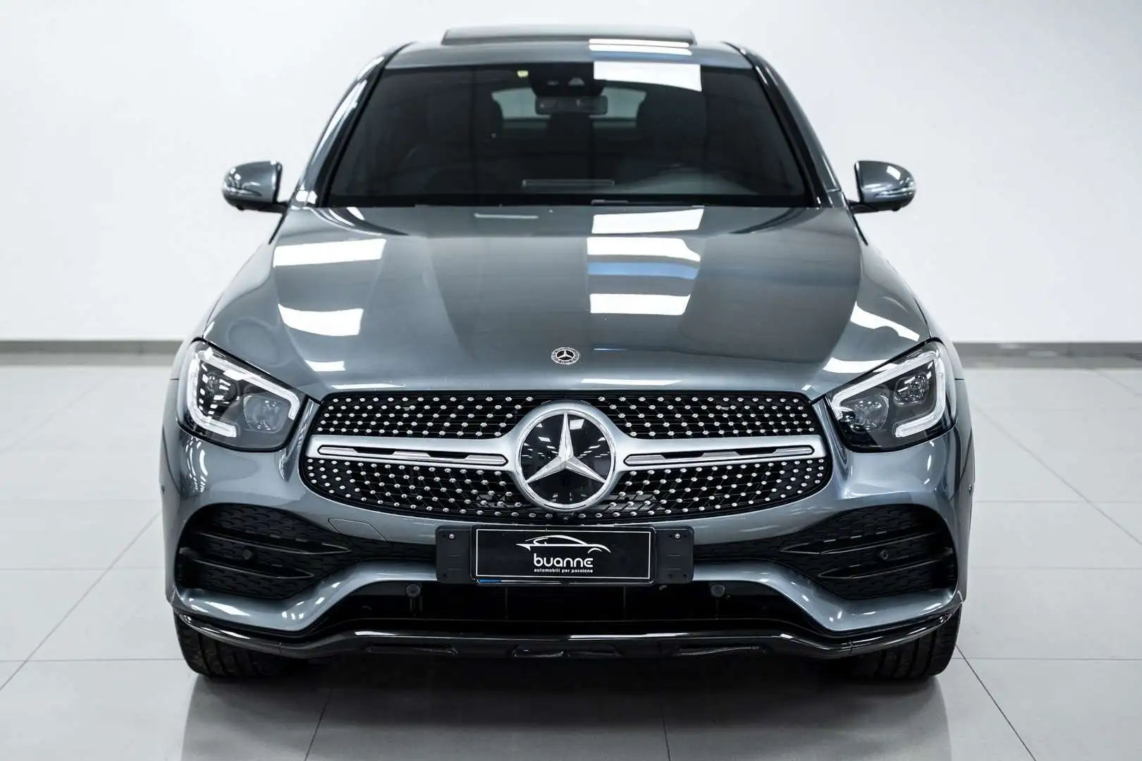 Mercedes-Benz GLC 220 D COUPE' PREMIUM PLUS 4MATIC TETTO BURMESTER SOSP Grijs - 2