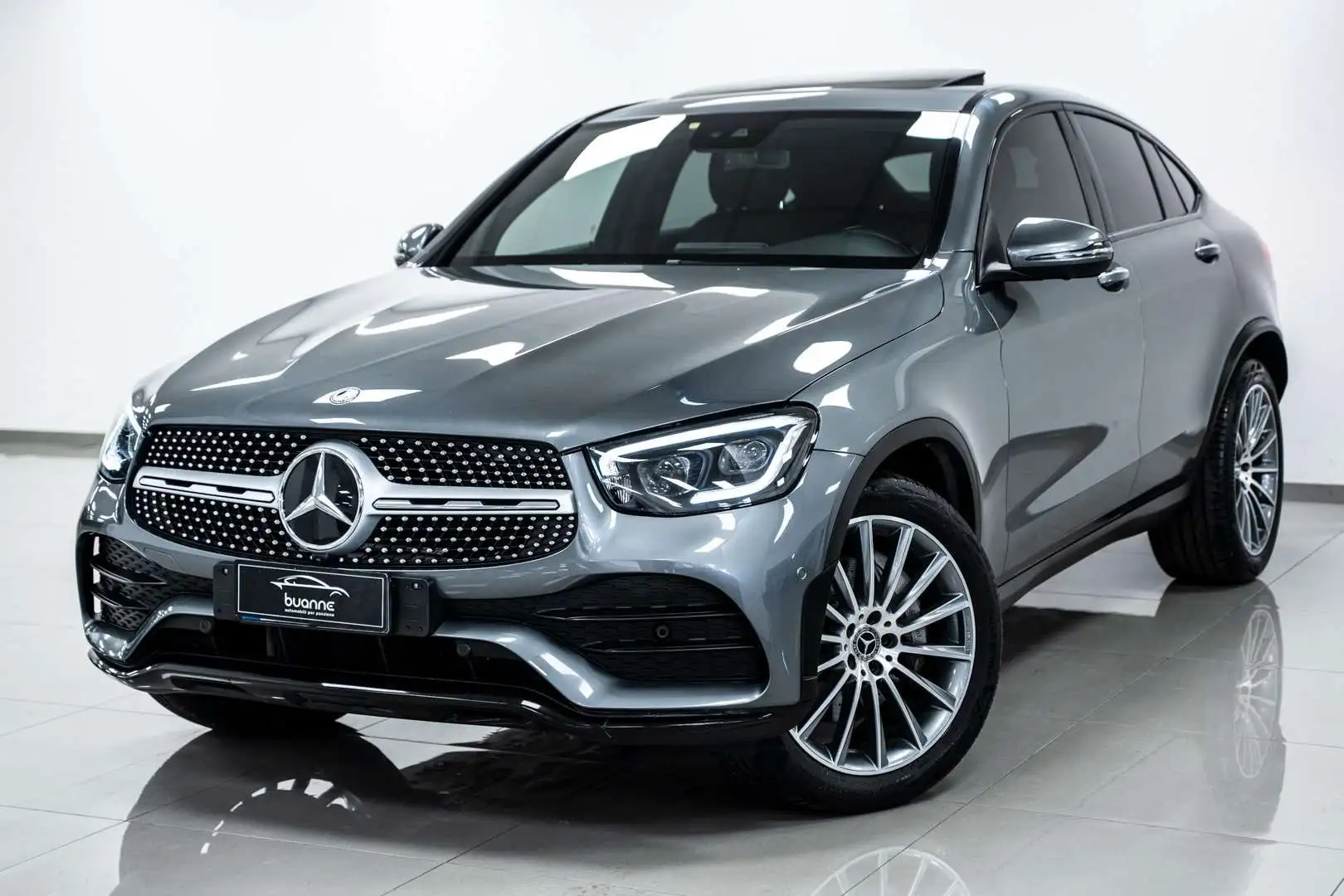 Mercedes-Benz GLC 220 D COUPE' PREMIUM PLUS 4MATIC TETTO BURMESTER SOSP Grijs - 1