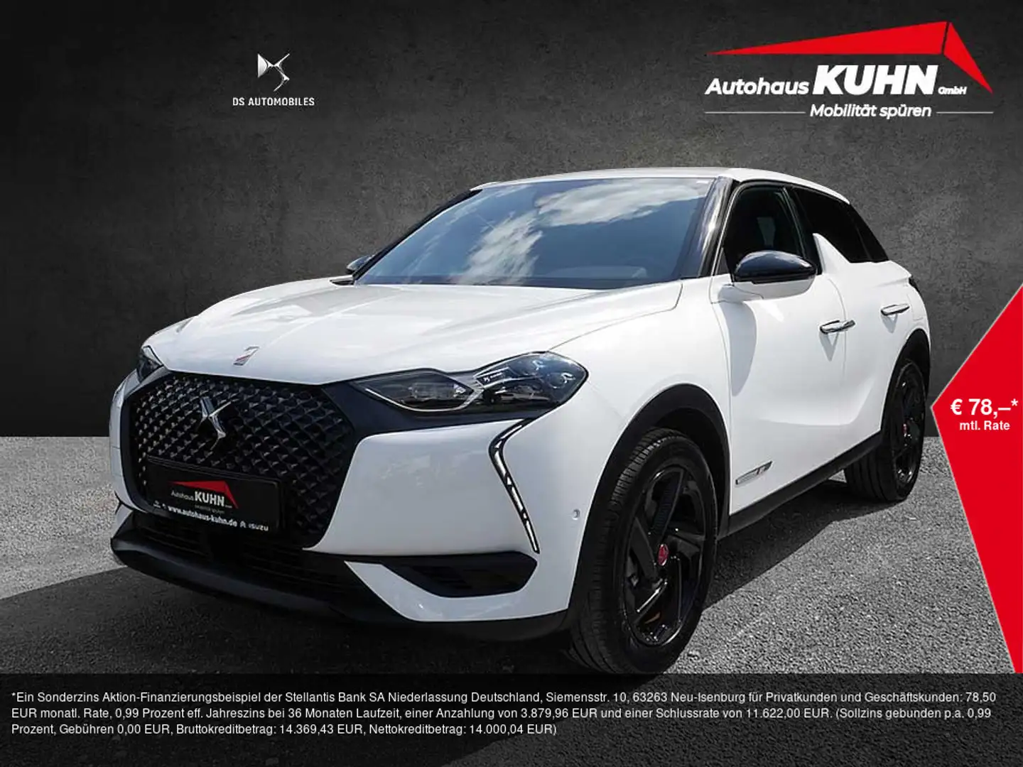 DS Automobiles DS 3 Crossback E-Tense Perfomance Line+ NAVI Wit - 1