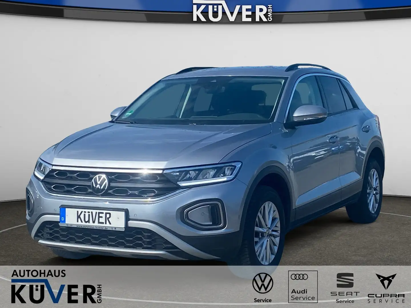 Volkswagen T-Roc Life 1,5 TSI ACC+LED+Shzg.+Einparkh.+16´´ Silber - 1