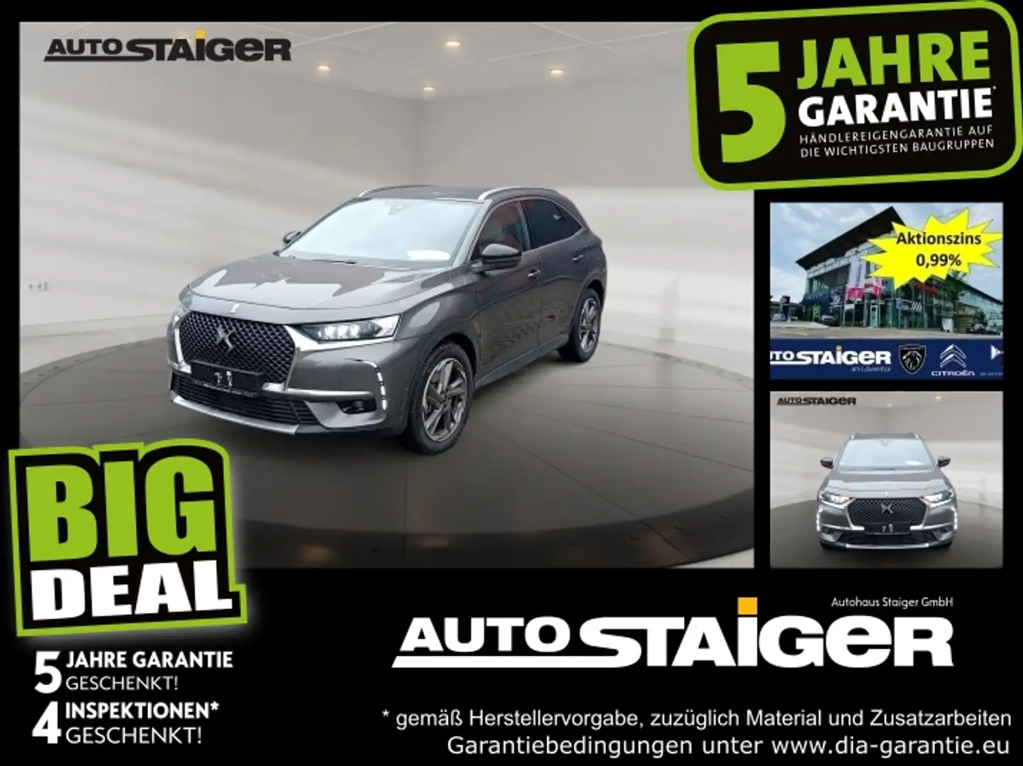 DS Automobiles DS 7 Crossback DS7 Crossback E-Tense Rivoli *Leder*Navi* Grijs - 1
