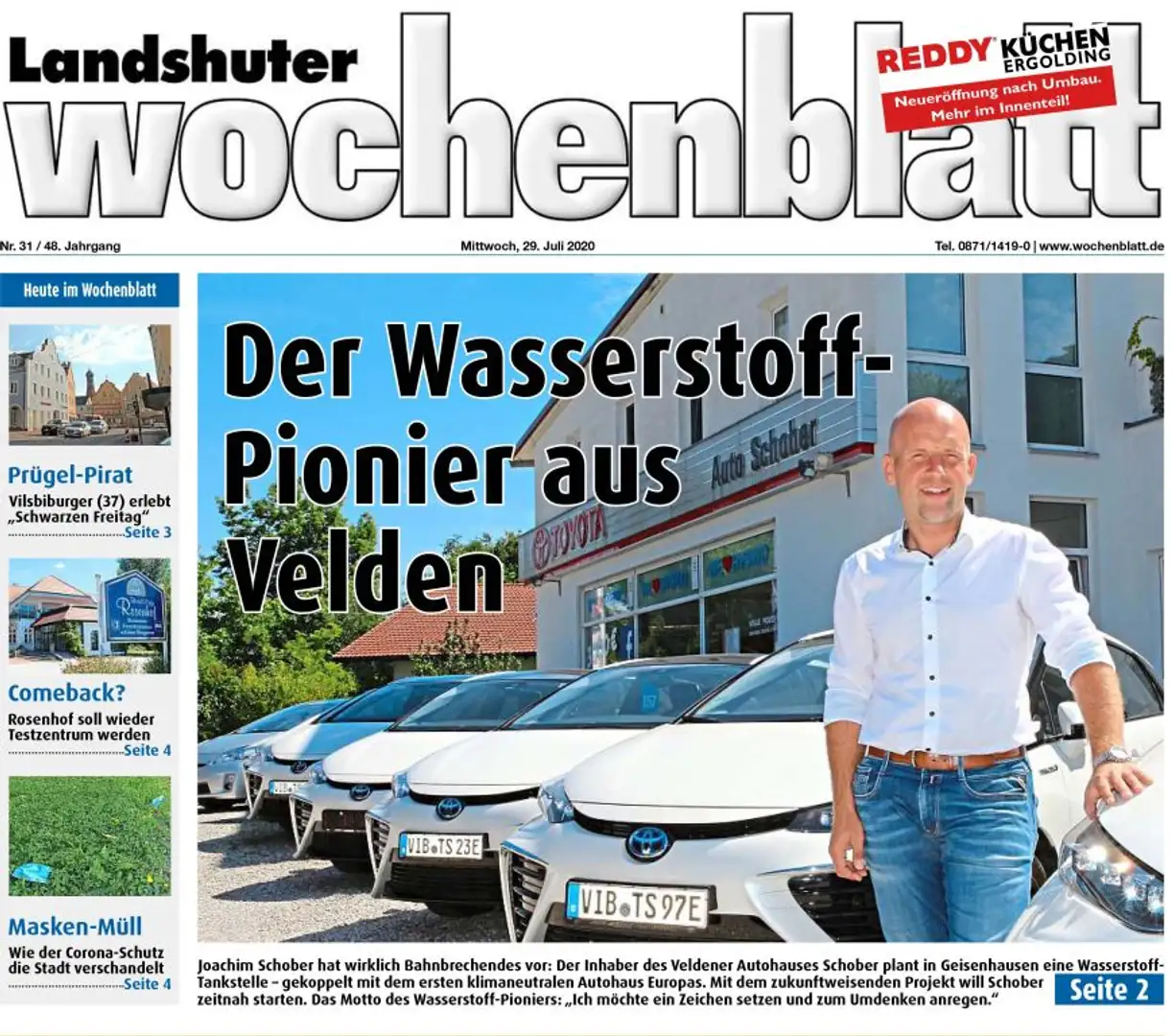 Toyota Mirai Mirai Brennstoffzellenfahrzeug deutsches Modell Alb - 2