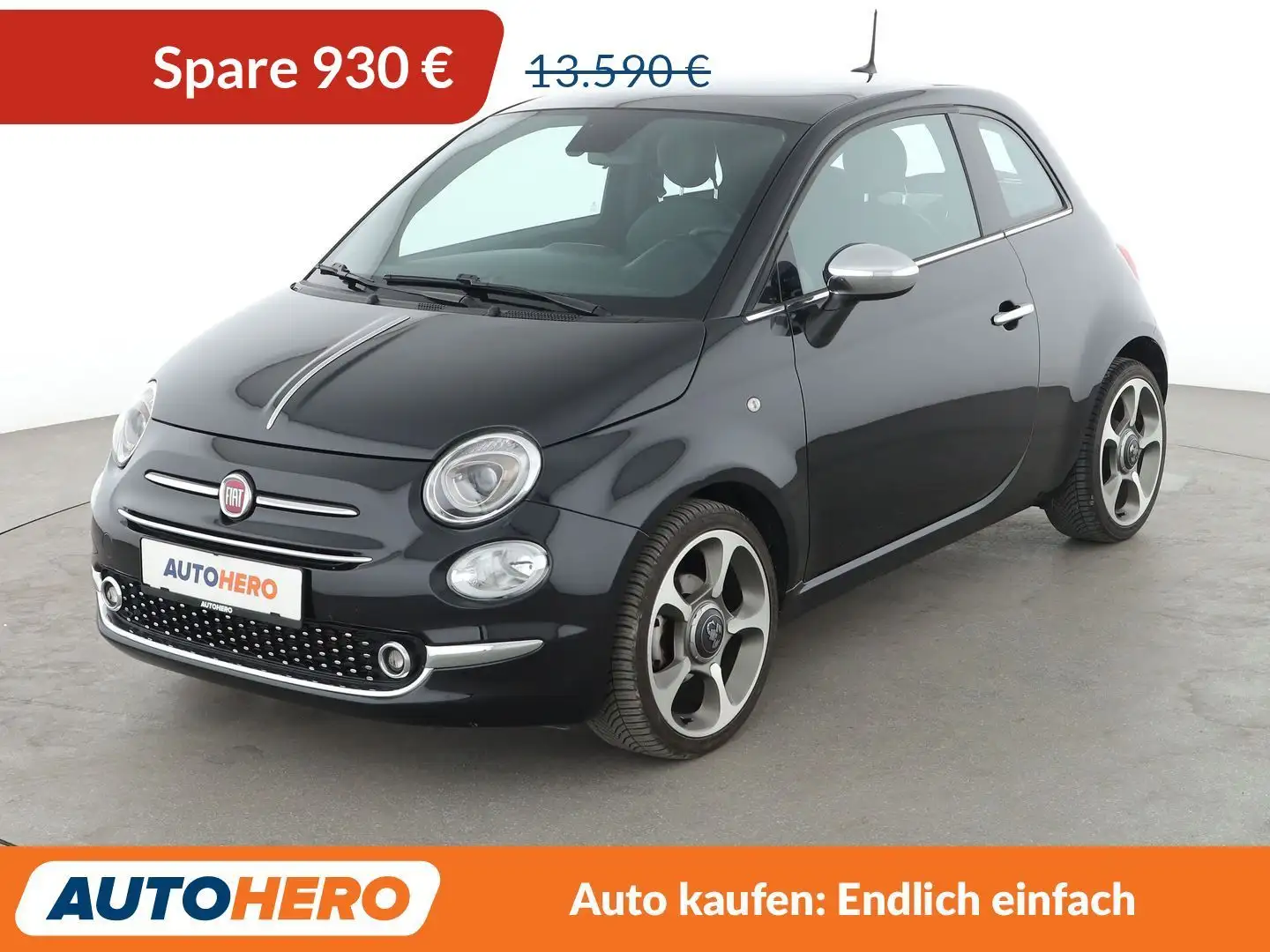 Fiat 500 1.0 Mild-Hybrid Star*PDC*KLIMA*PANO*TEMPO* Schwarz - 1