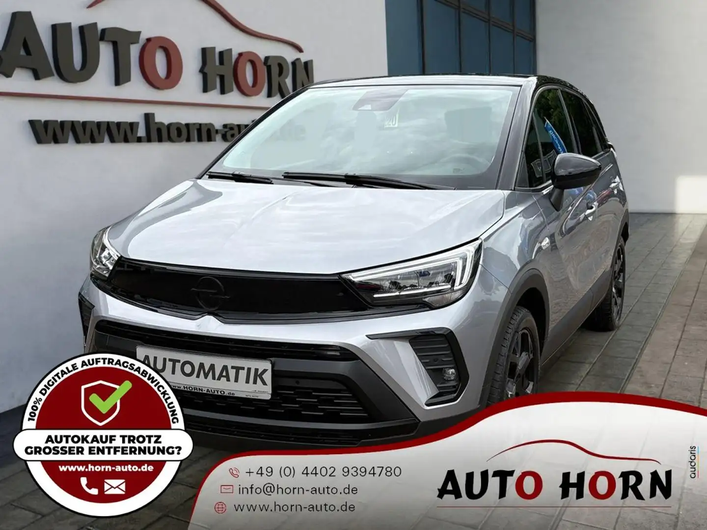 Opel Crossland 1.2 Elegance*Automatik*AHK*SHZ*Ergo*Kam Grau - 1