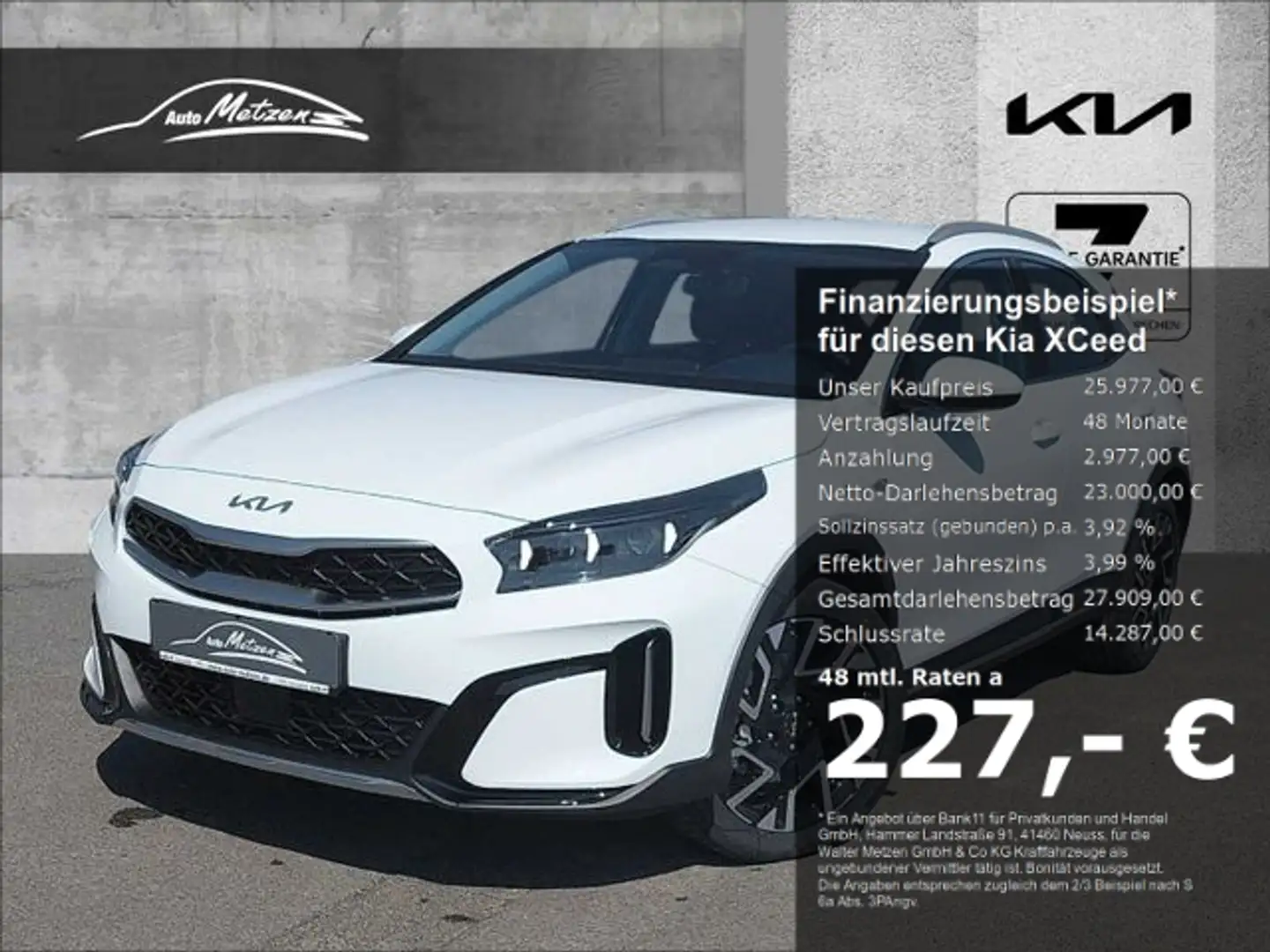 Kia XCeed 1.5 T-GDI DCT7 VISION NAVI LED APPS AKTION! Blanc - 1