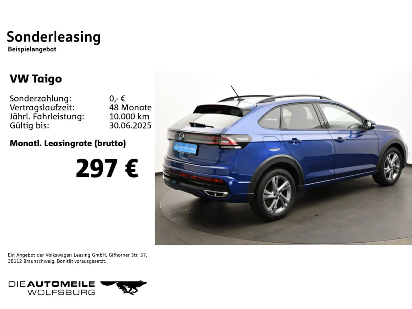 Volkswagen Taigo 1.5 TSI DSG R-Line Matrix/ACC Blau - 2