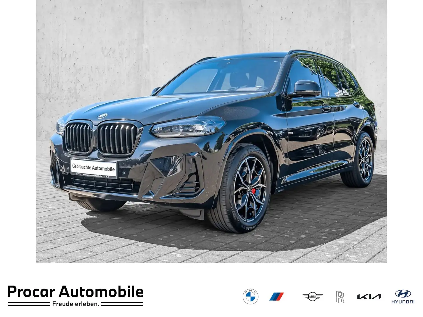 BMW X3 xDrive20d M Sport AHK RFK NAVI LED PDC V+H Schwarz - 1