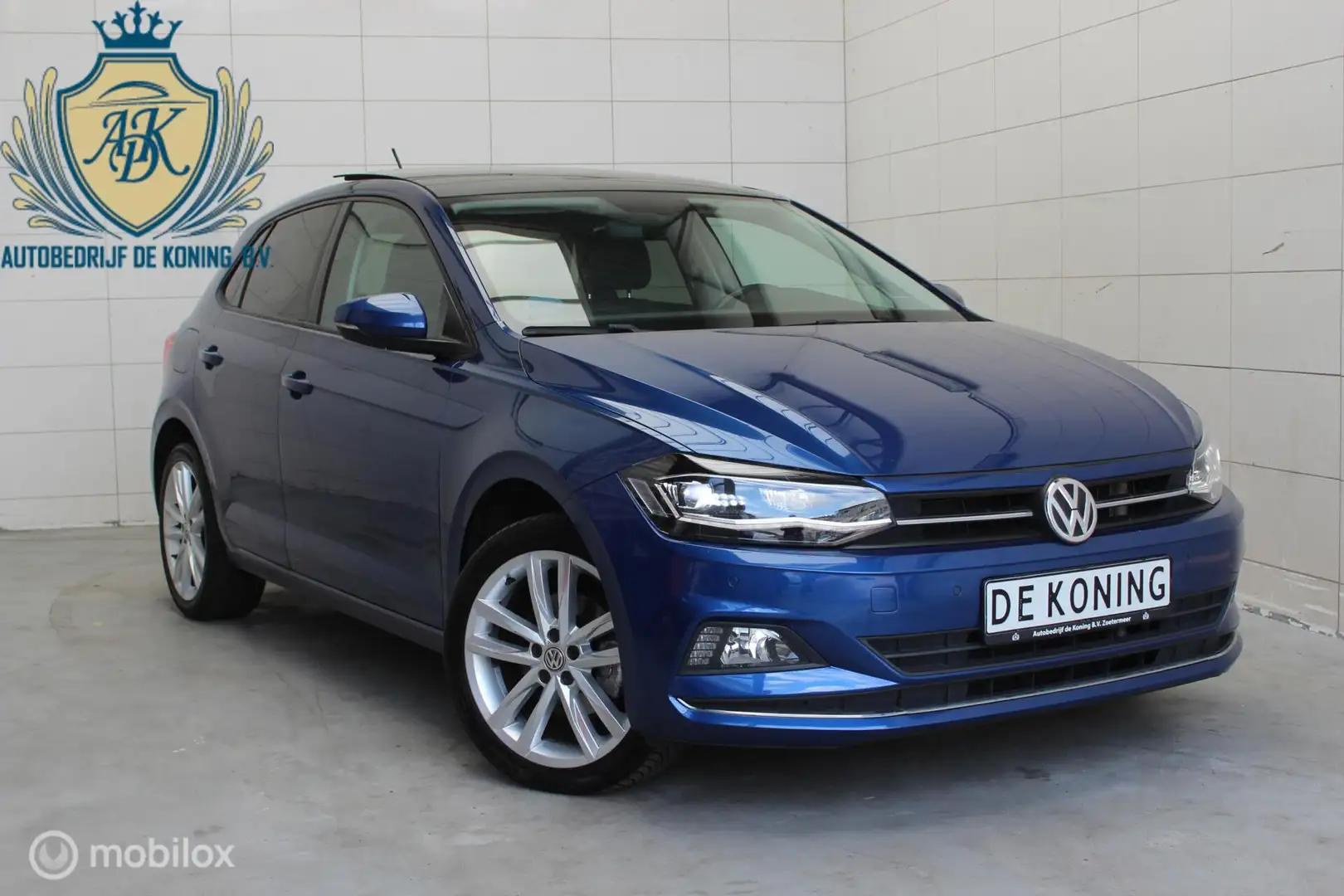 Volkswagen Polo 1.0 TSI Highline Pano,IQ light,clima Blauw - 2