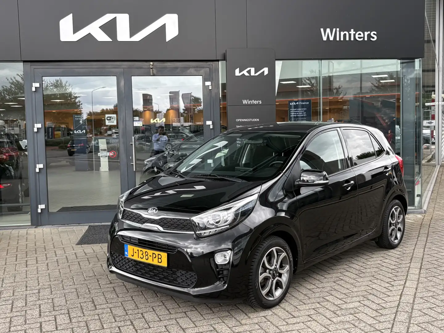 Kia Picanto 1.0 MPi DynamicPlusLine | Climate Control | Cruise Zwart - 1