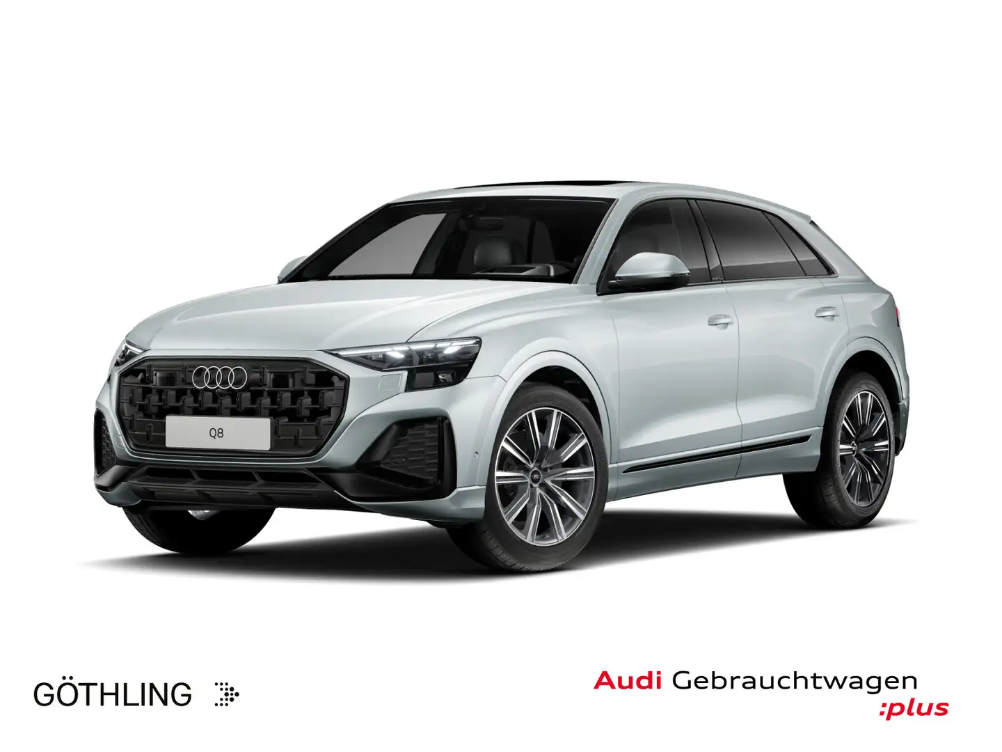 Audi Q8 50 TDI qu S line tip*Air*HUD*Pano*Matrix*Virt Silber - 1