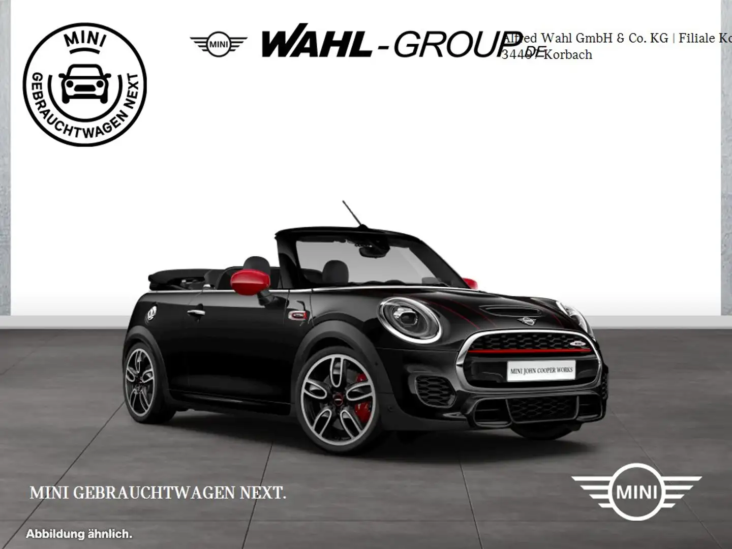 MINI John Cooper Works Cabrio John Cooper Works Cabrio HeadUp HarmanKardon Yours Negro - 1