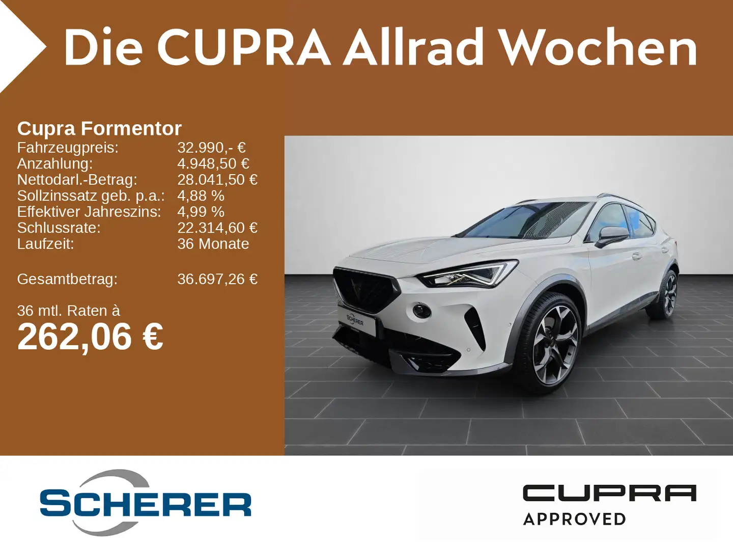 CUPRA Formentor 2.0 TSI LED NAVI KLIMA Weiß - 1