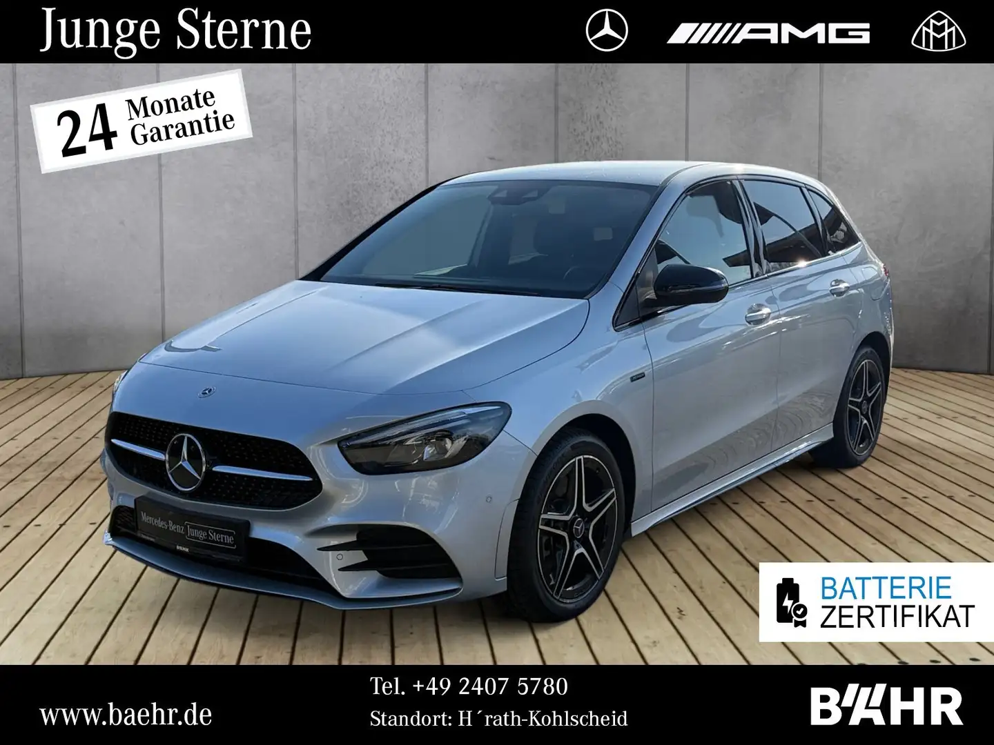 Mercedes-Benz B 250 B 250 e AMG+Night/MBUX/LED/Parktr.+RFK/SHZ/LMR18 Plateado - 1