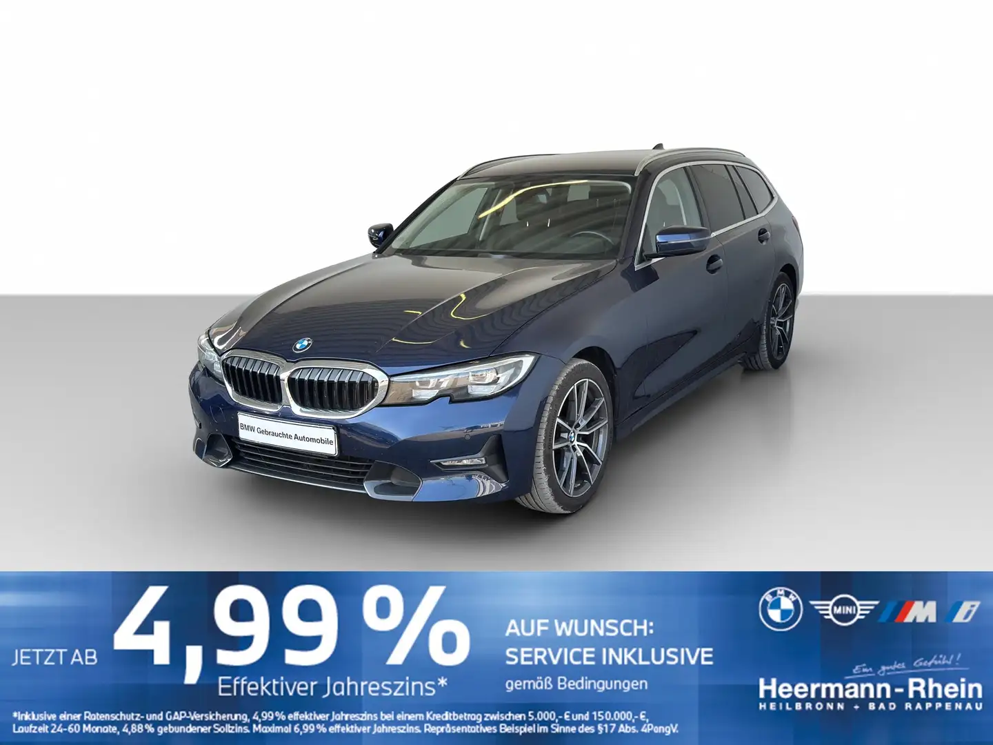 BMW 320 dA Tour. Sport Line LiveCock.PDC.SHZ.Tempo. Bleu - 2