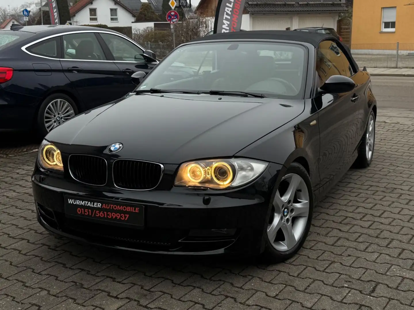 BMW 120 d Cabrio AUTOMATIK Schwarz - 1