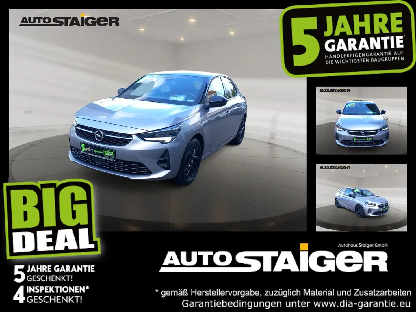 Opel Corsa F 1.2 Turbo GS Klima, PDC, ALU, SHZ Grau - 1