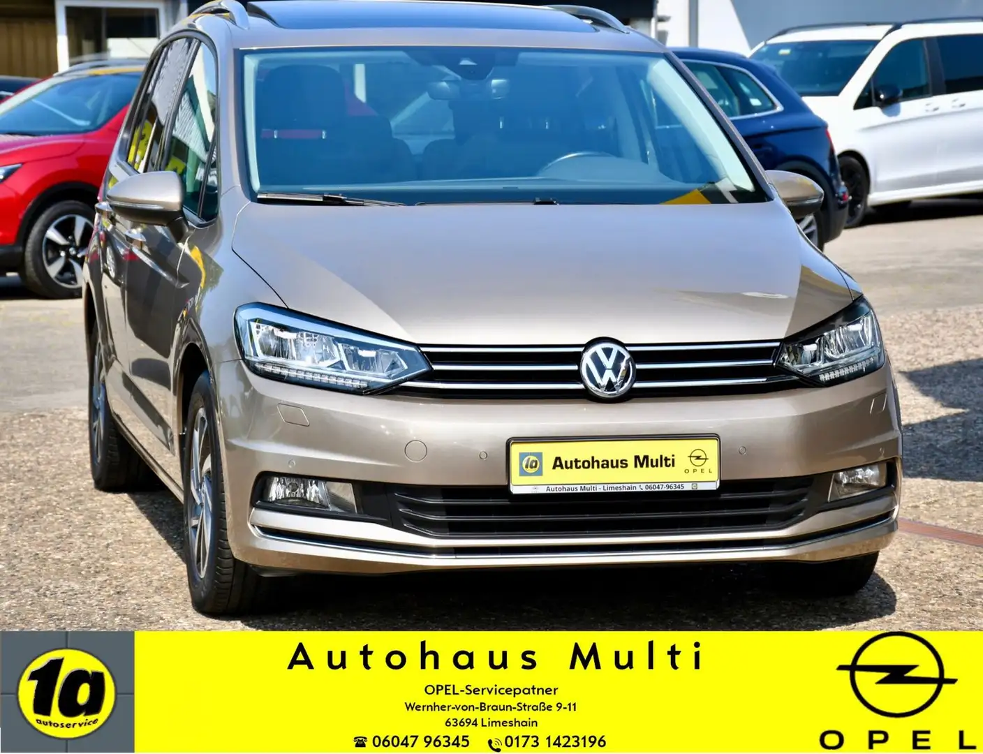 Volkswagen Touran Sound AHK Navi ACC Kamera LED Pano ParkAs Beige - 1