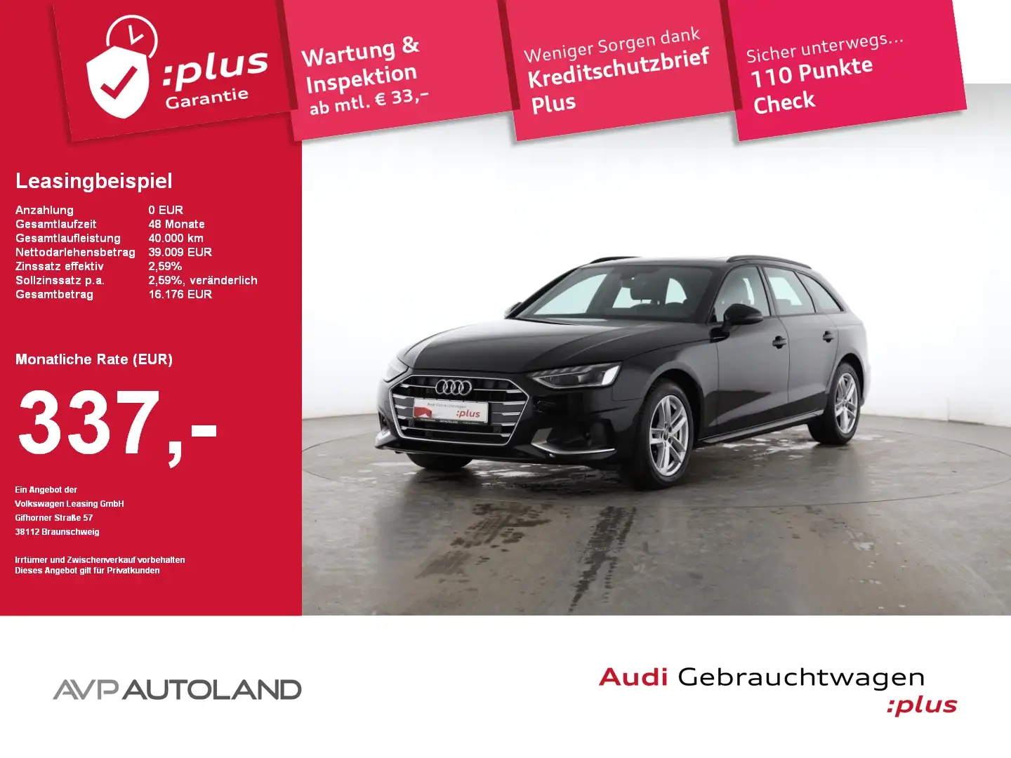 Audi A4 Avant 40 TDI S tronic advanced | LED Schwarz - 1
