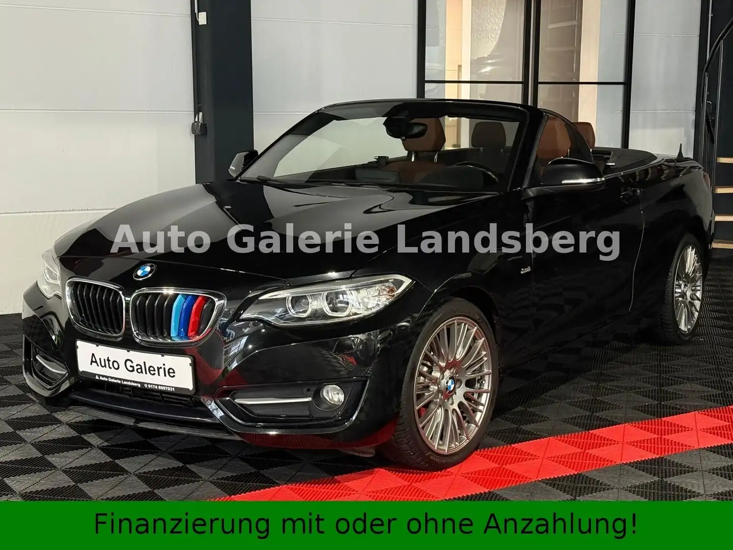 BMW 228 i Cabrio*Sport Line*Autom.*Xenon*Navi*Leder* Schwarz - 1