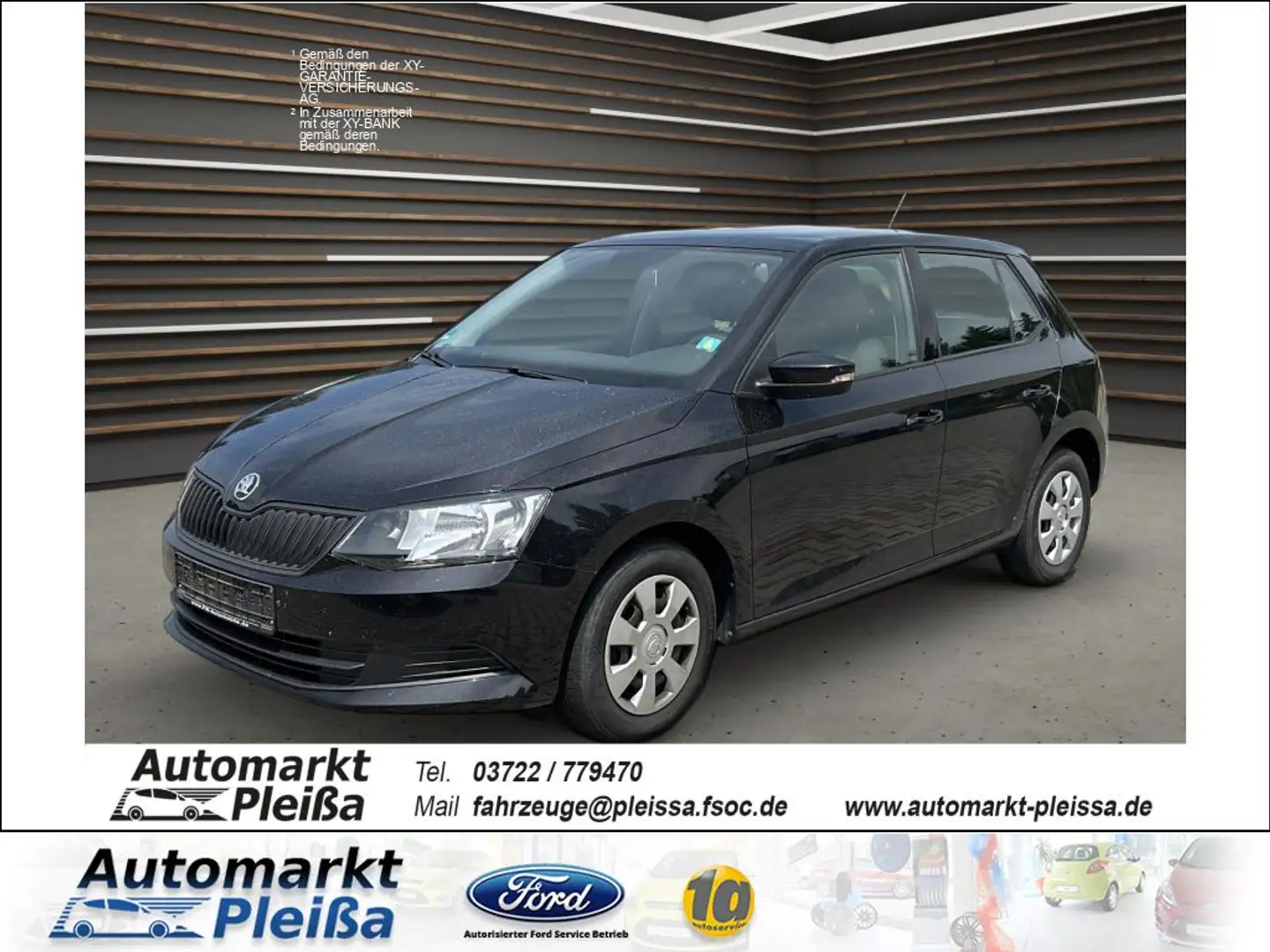Skoda Fabia 1.0 MPI Active Schwarz - 2