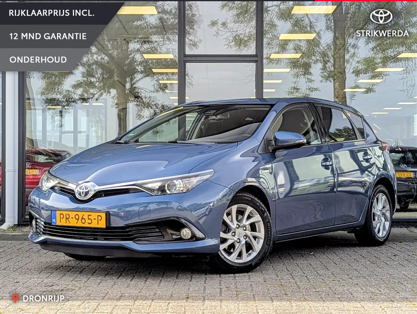 Toyota Auris 1.8 Hybrid Dynamic Go | Afn. trekhaak | Cruise Con Blauw - 1