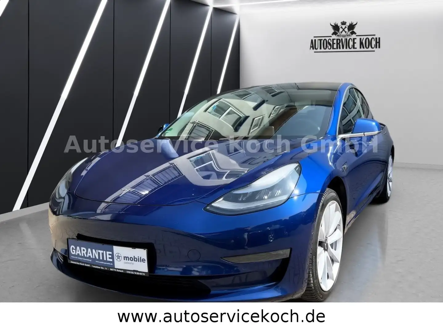 Tesla Model 3 Long Range Dual AWD Finanzierung Garanti Blau - 1