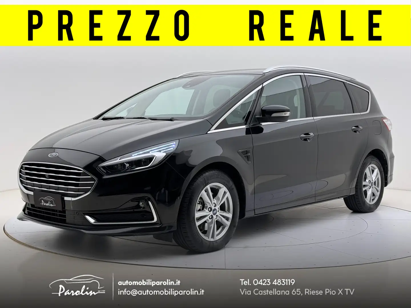 Ford S-Max 2.5 full hybrid Titanium Business 7pti cvt ACC-Te Negro - 1