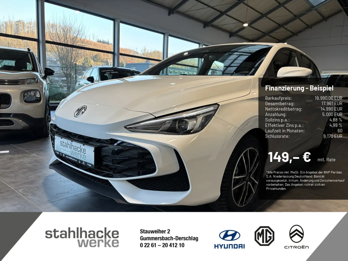 MG MG3 Hybrid+ Standard Automatik I 194 PS Weiß - 1