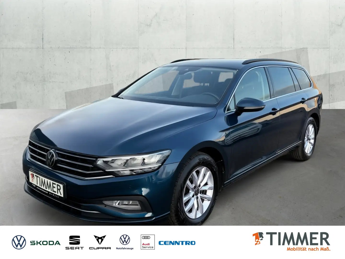 Volkswagen Passat Variant 2.0 TDI DSG BUSINESS +AHK +LED +ACC +RKAM +NAVI + Blau - 1