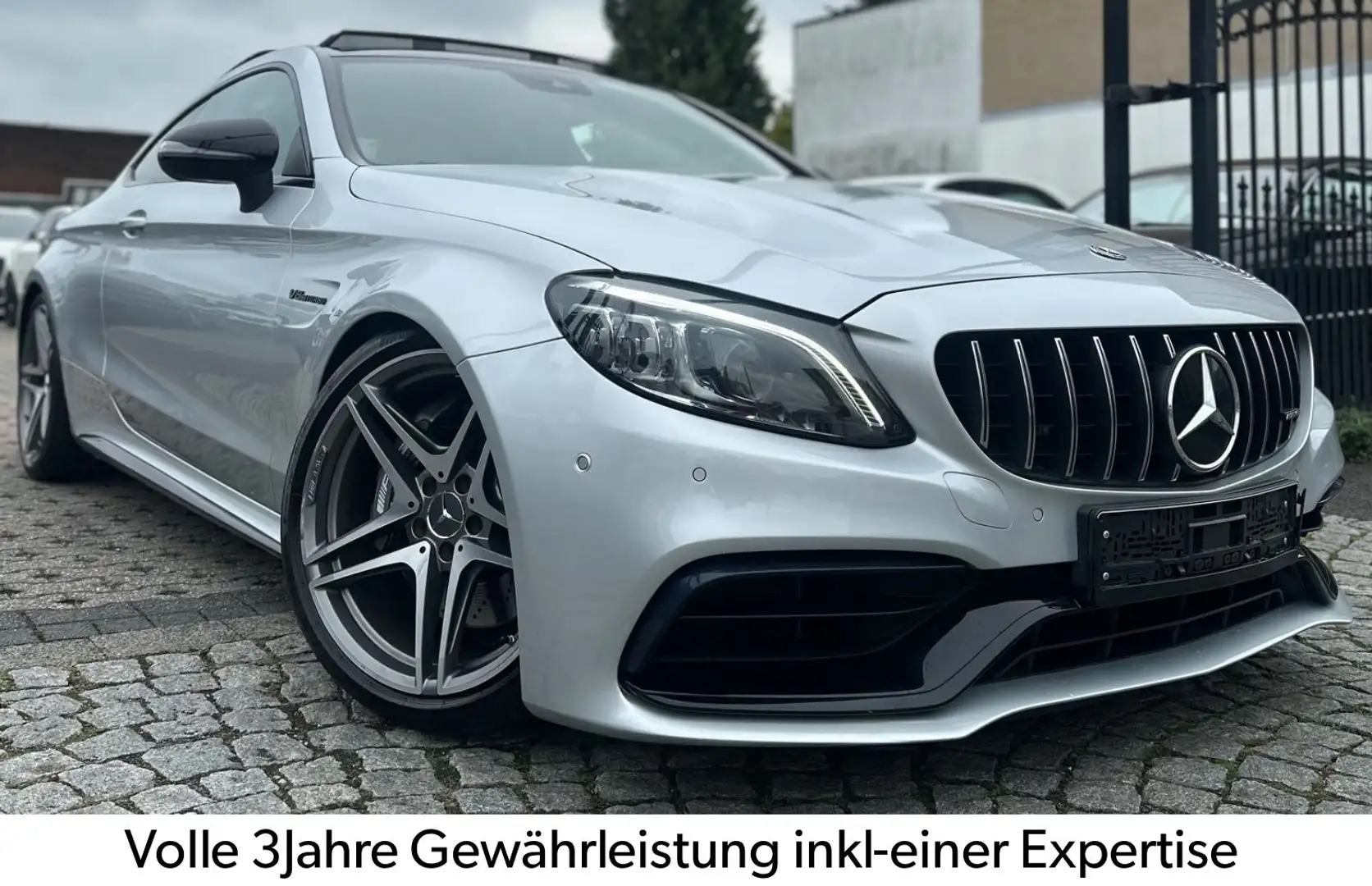 Mercedes-Benz C 63 AMG C63 NIGHT-FACELIFT-PANO-MULTIBEAM-AMG AUSPUFF-NR Silber - 1