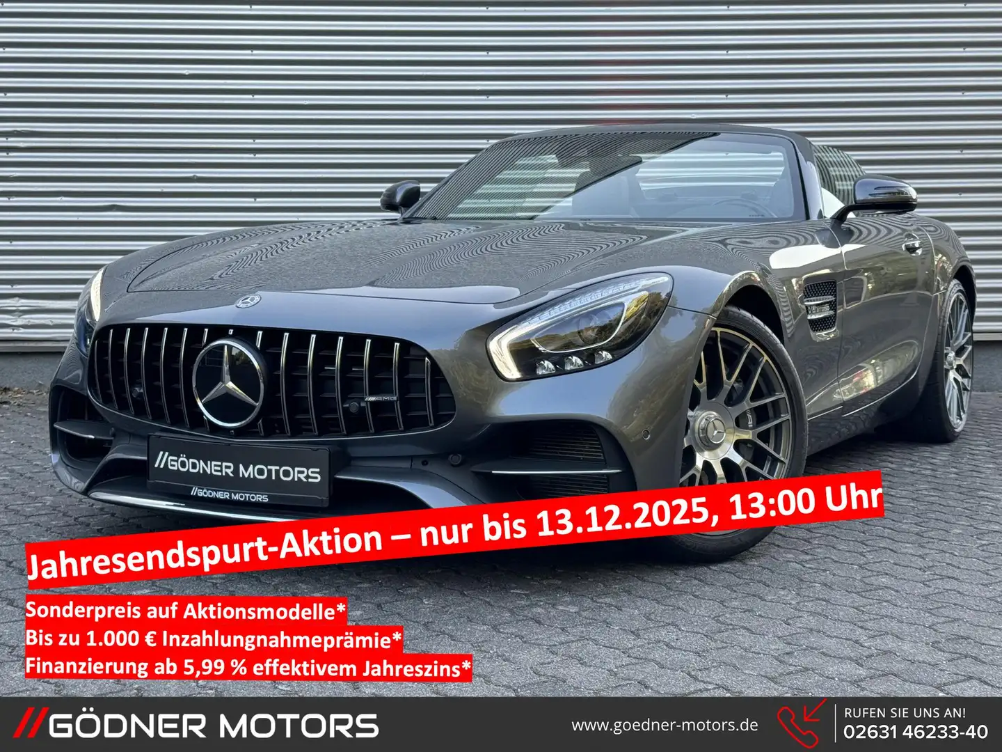 Mercedes-Benz AMG GT Roadster DE-FAHRZEUG/PERF.AGA(noOPF)/BURMESTER/... Gris - 1