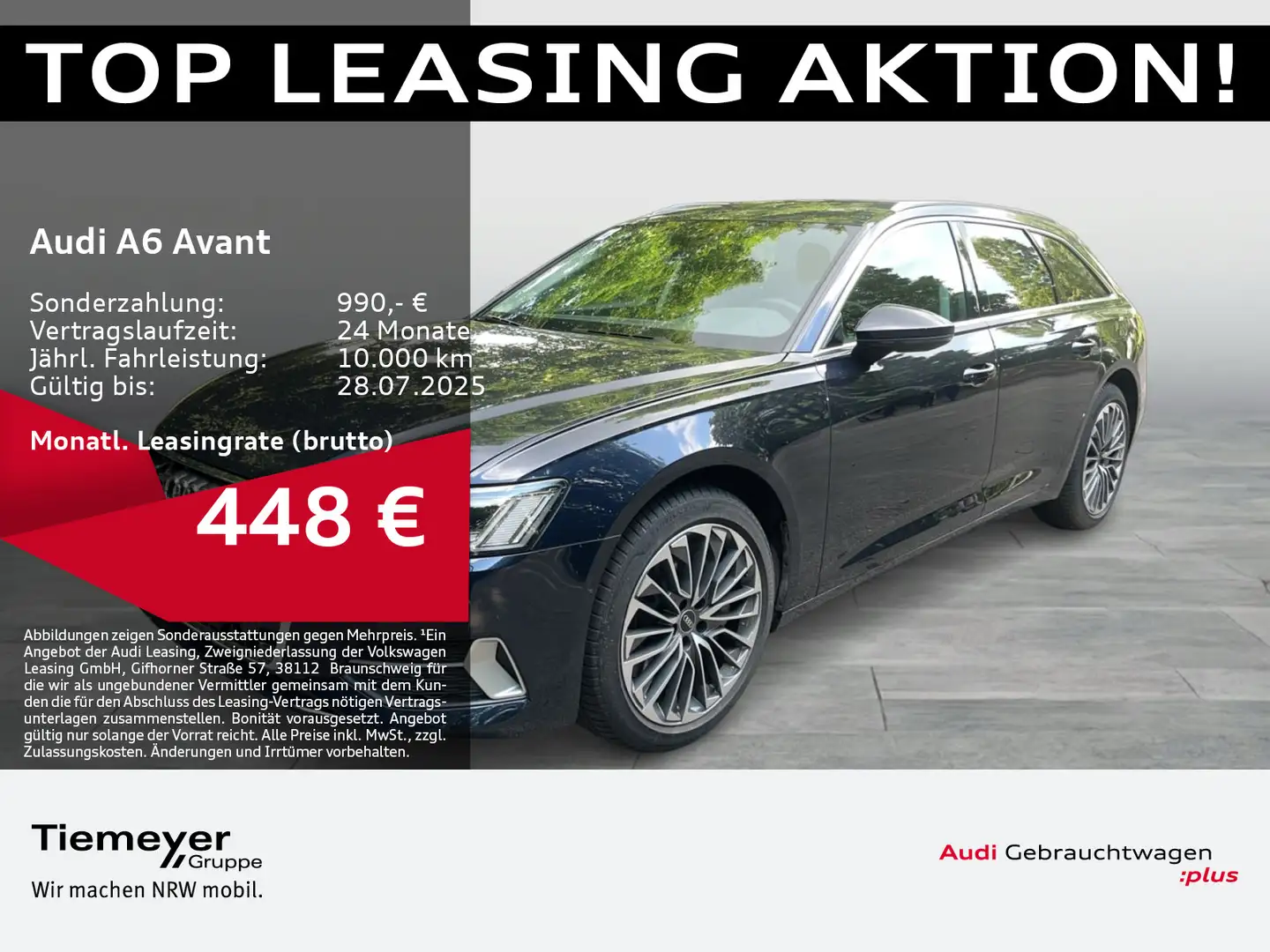 Audi A6 50 TFSIe Q ADVANCED LM19 MATRIX ALCANTA Bleu - 1
