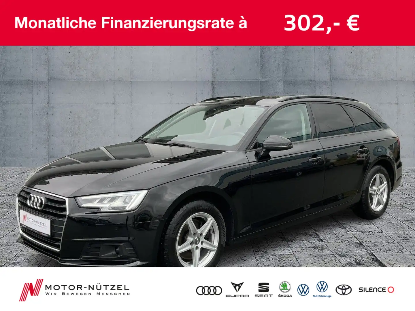 Audi A4 2.0 TDI S-TR MATRIX+NAVI+2xPDC+ACC+DAB Schwarz - 1