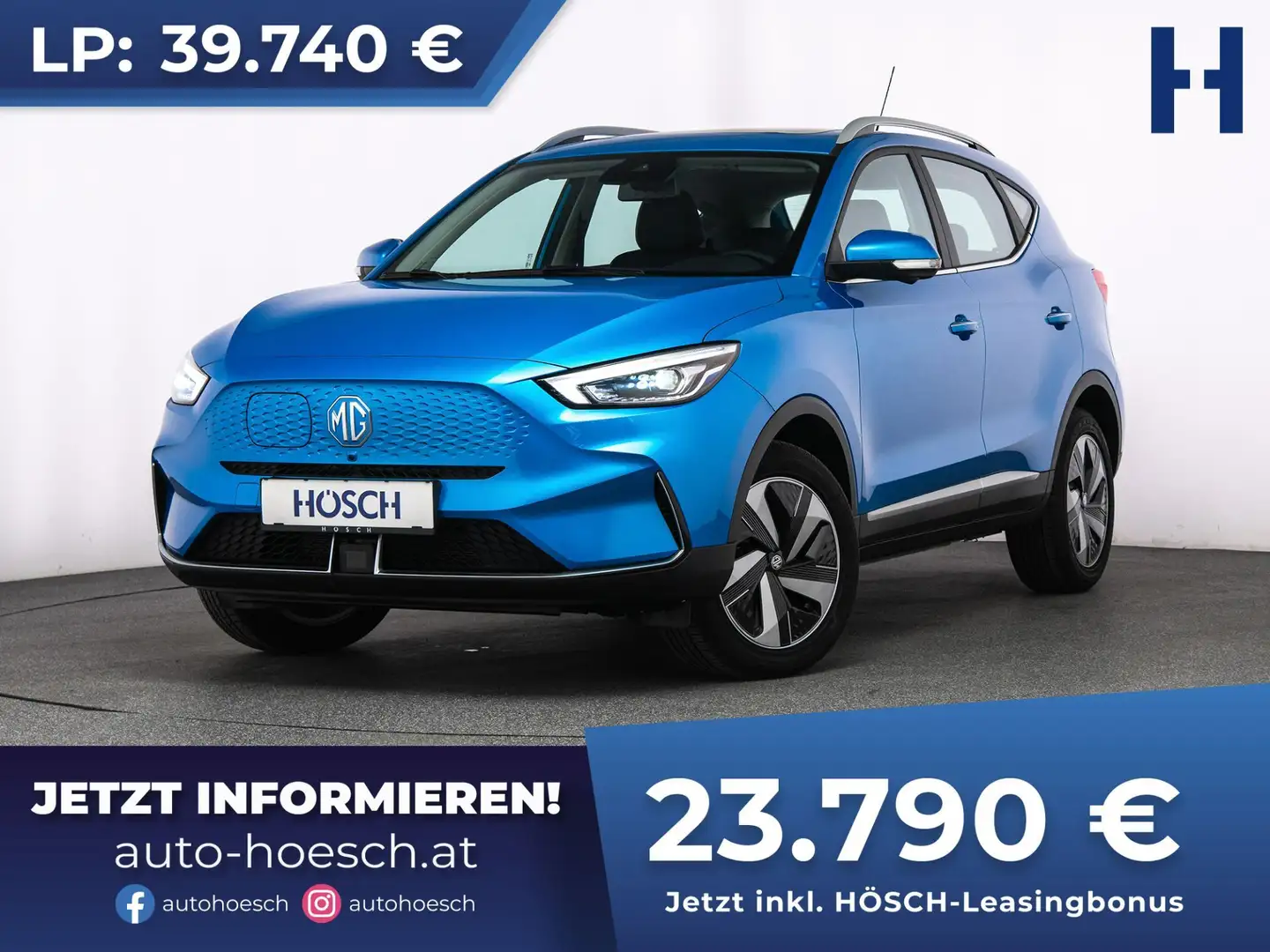 MG ZS EV Luxury 51 kWh NEUWAGEN TOP-ANGEBOT -40% Blau - 1