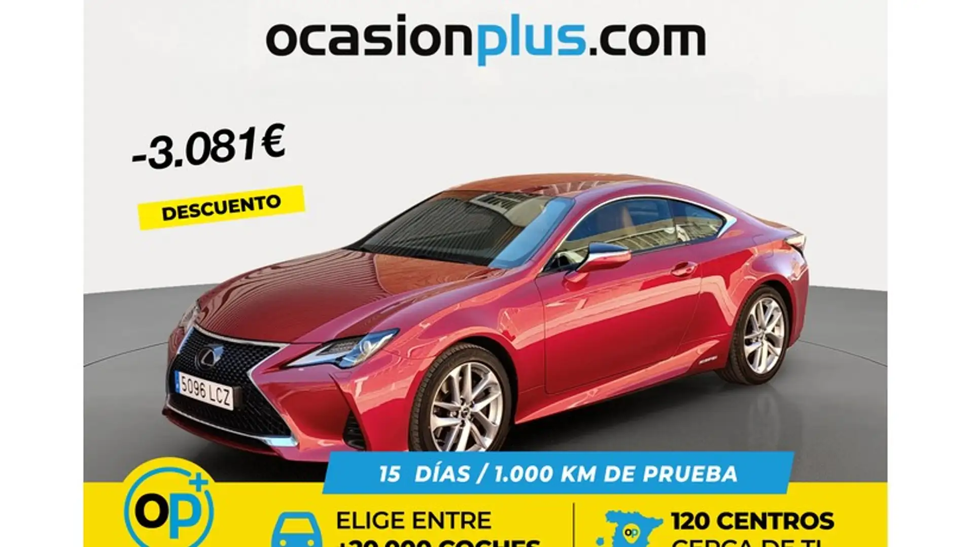 Lexus RC 300h Business Navigation Rojo - 1