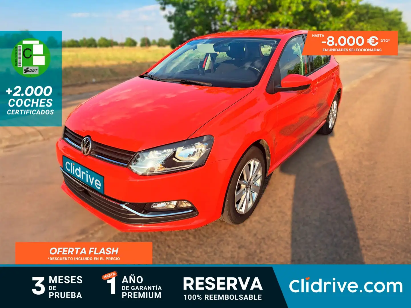 Volkswagen Polo 1.2 TSI BMT Sport 66kW Rojo - 1
