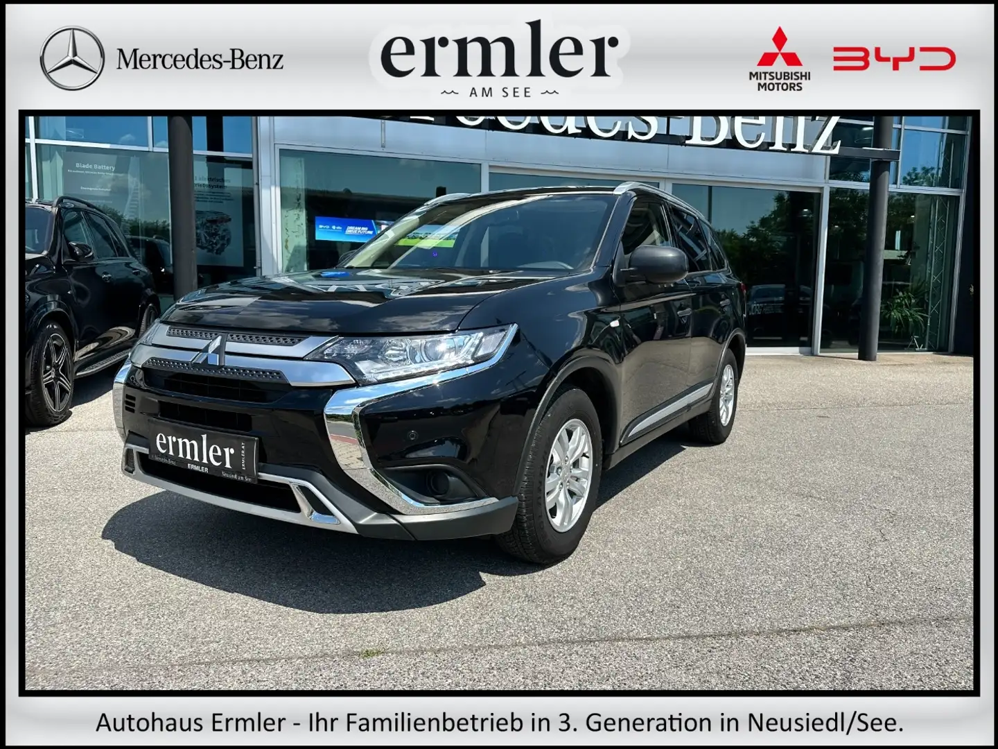 Mitsubishi Outlander 2.0 2WD Invite AS&G LED Invite! Zwart - 1