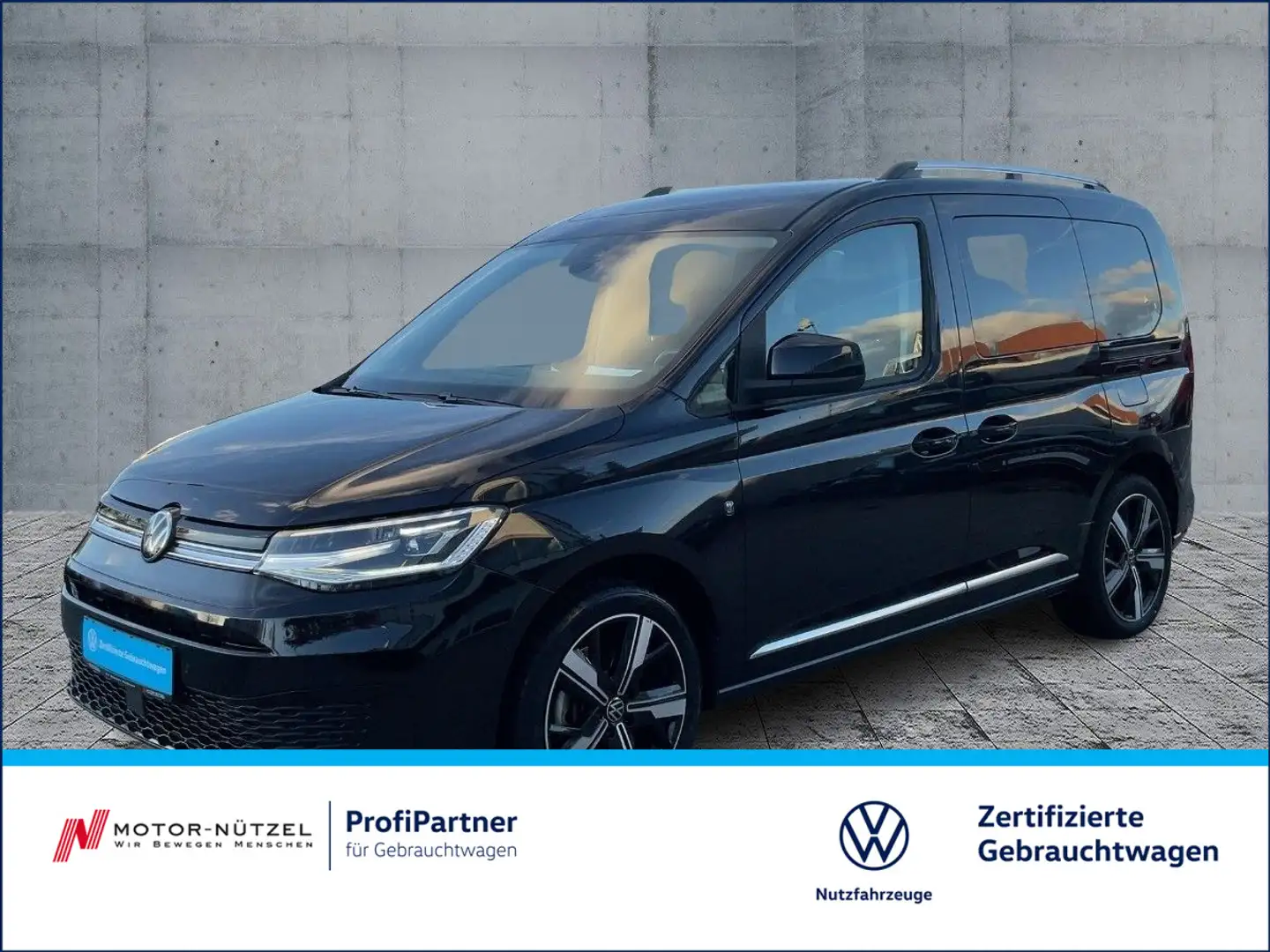 Volkswagen Caddy 2.0 TDI DSG STYLE LED+NAV+ACC+PANO+AHK+18" Schwarz - 1