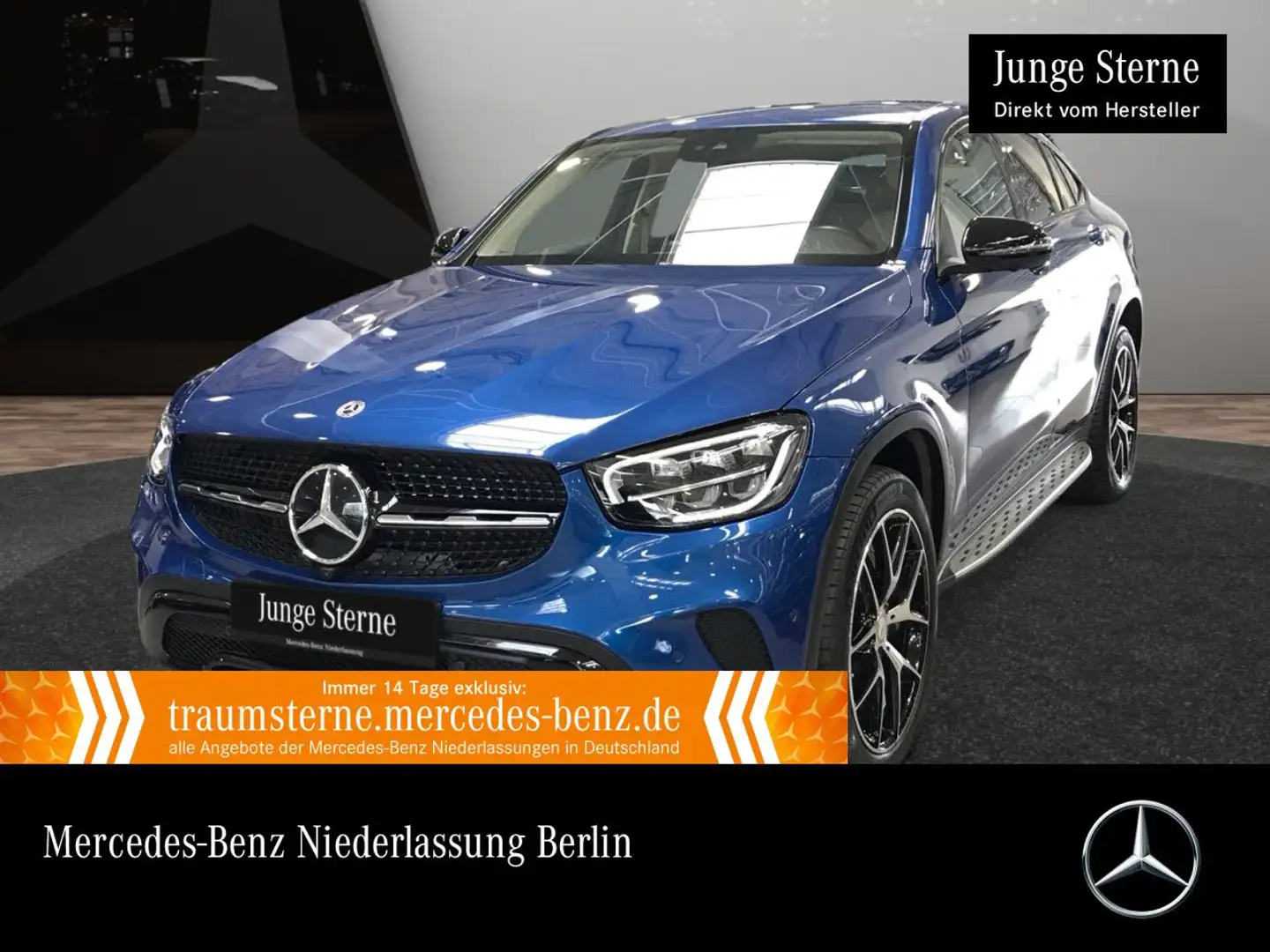 Mercedes-Benz GLC 300 e Coupé 4M NIGHT+360+LED+BURMESTER+9G Blau - 1