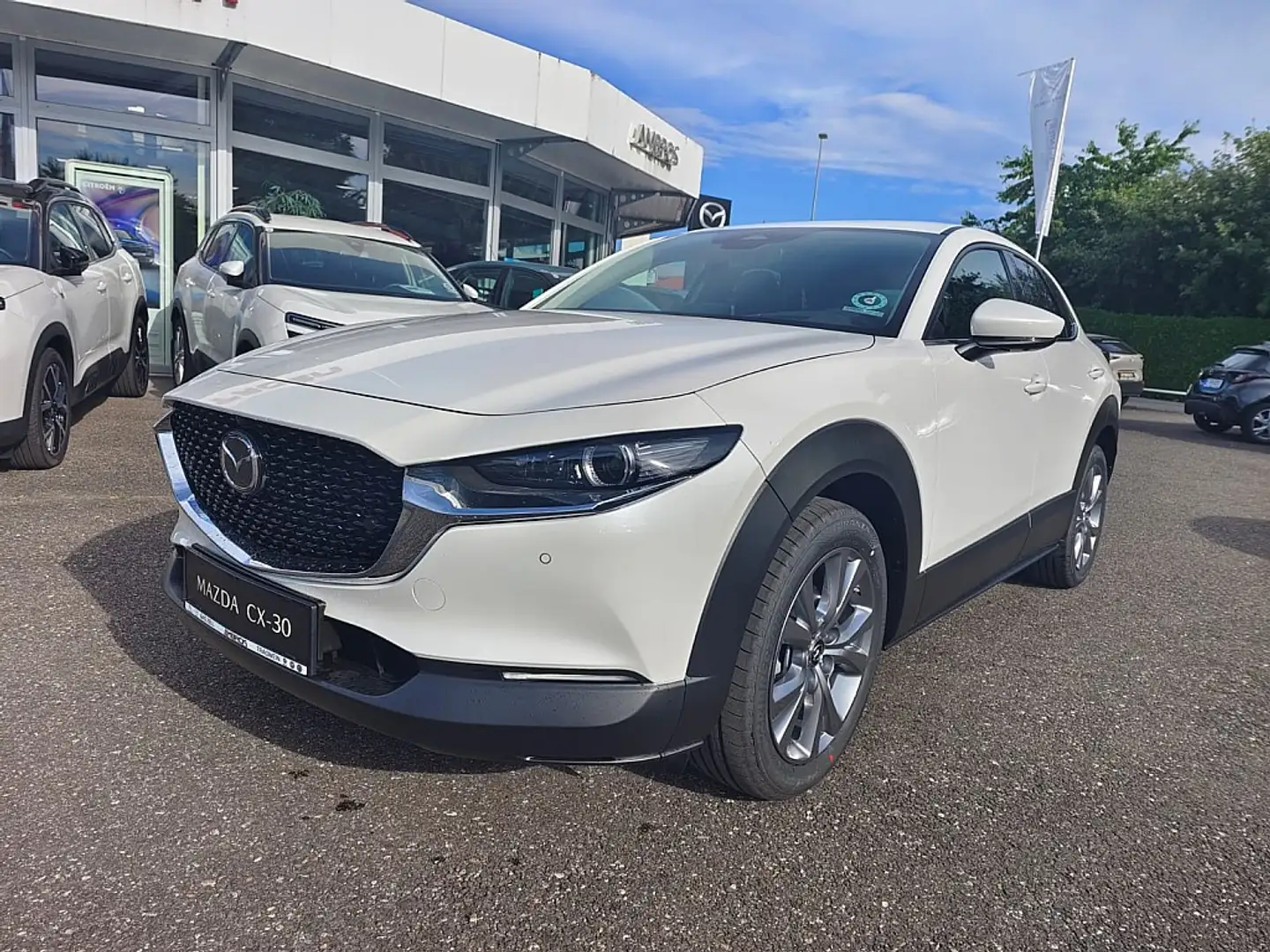 Mazda CX-30 e-Skyactive G140 Takumi Aut. Weiß - 1