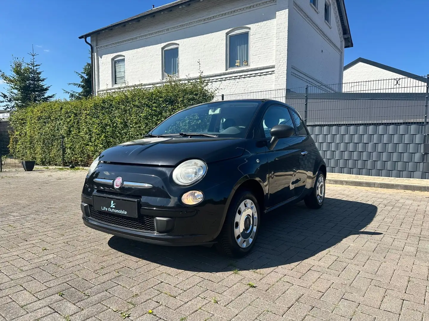 Fiat 500 1.2 Pop Cabrio elekt.Faltdach*PDC*1.Hand Schwarz - 1