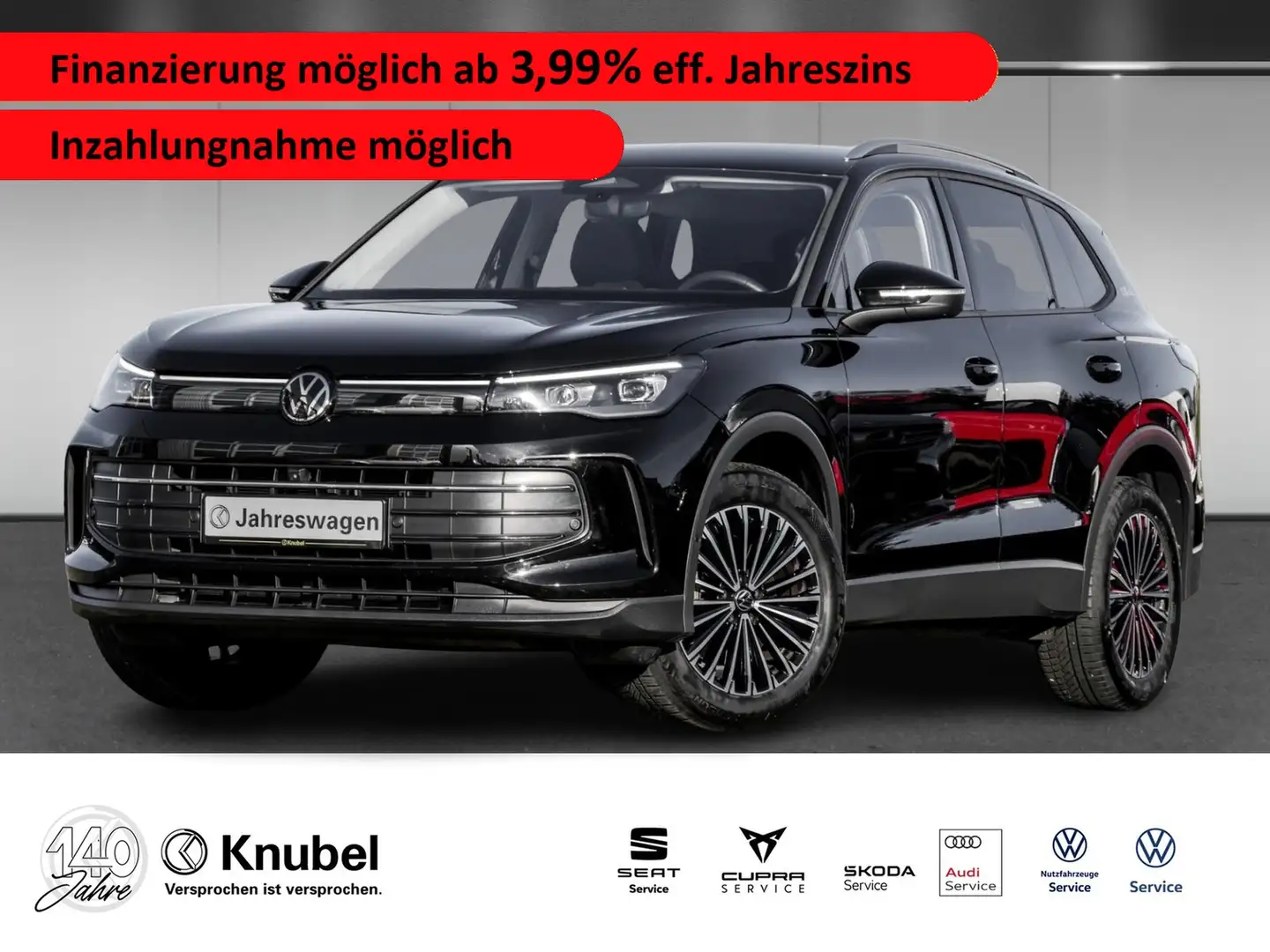 Volkswagen Tiguan GOAL 2.0 TDI DSG LED+ Navi AHK TravelAss. AreaView Schwarz - 1