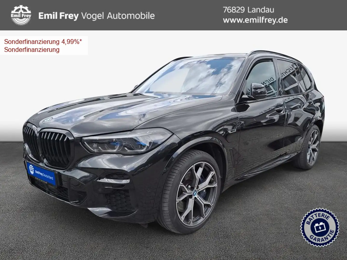BMW X5 xDrive45e *HuD*Panorama*Sportpaket*SHZ* Schwarz - 1