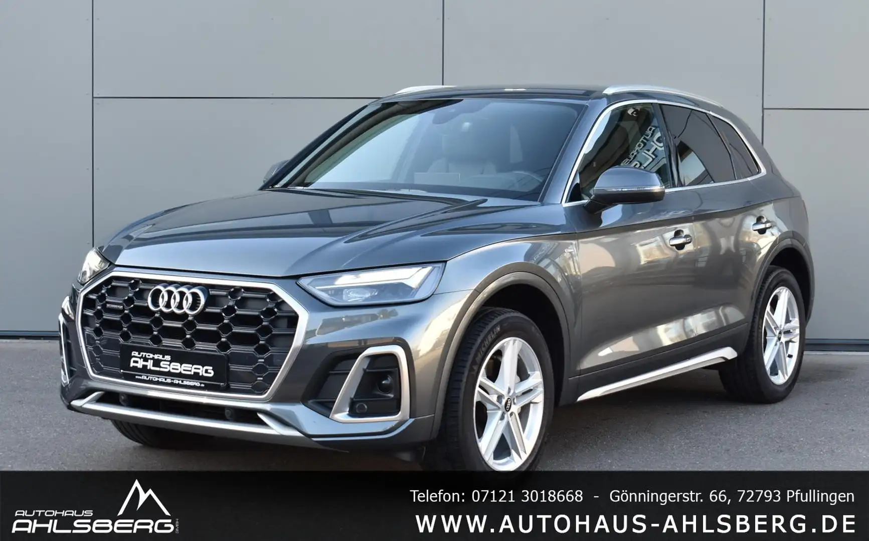 Audi Q5 2.0 TDI S-LINE QUATTRO/ AHK/SHZ/RFK/TEMPO./VIRTUAL Gris - 1