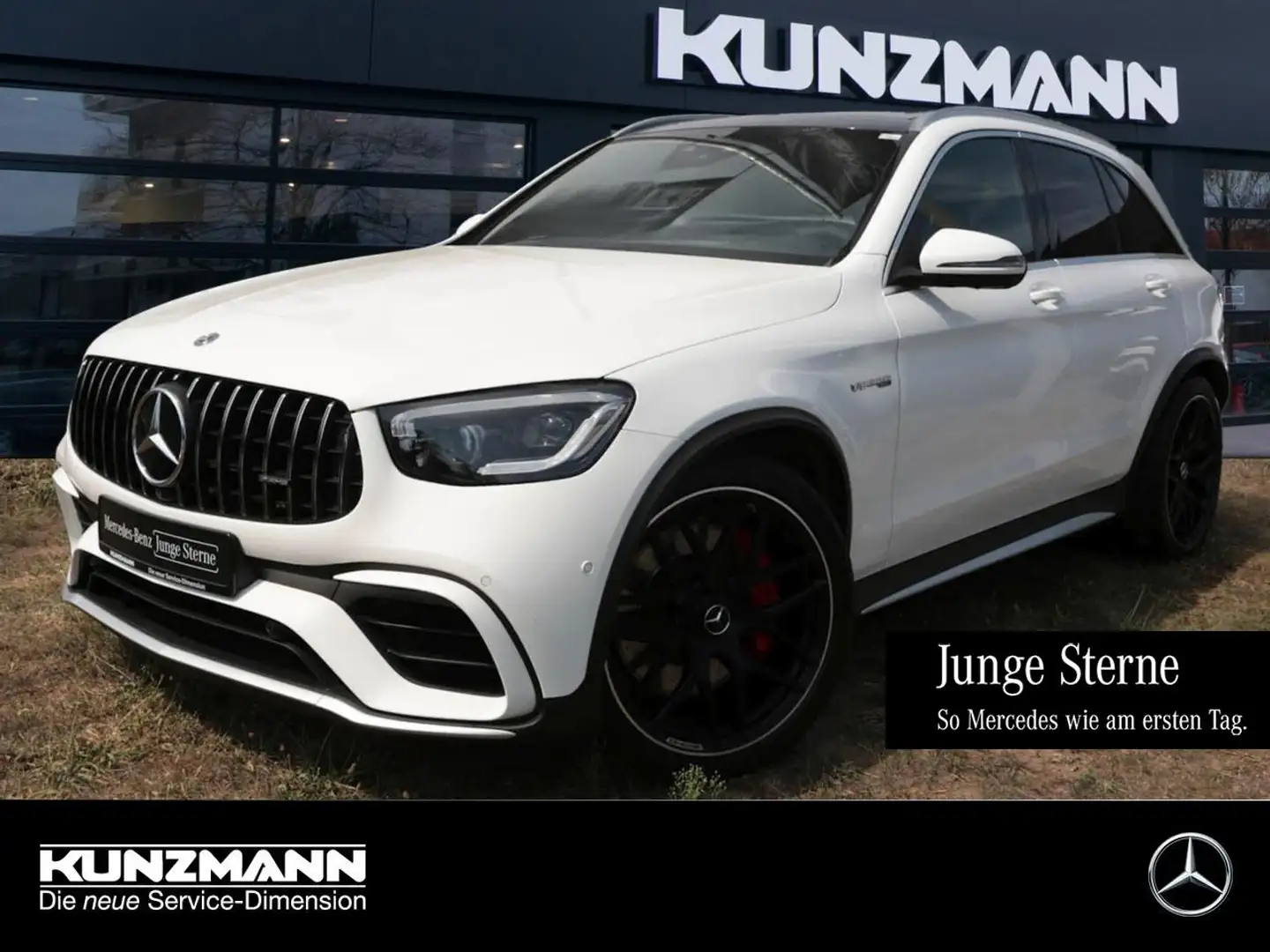 Mercedes-Benz GLC 63 AMG S 4M+ Panorama Burmester SpurP 360° Weiß - 1