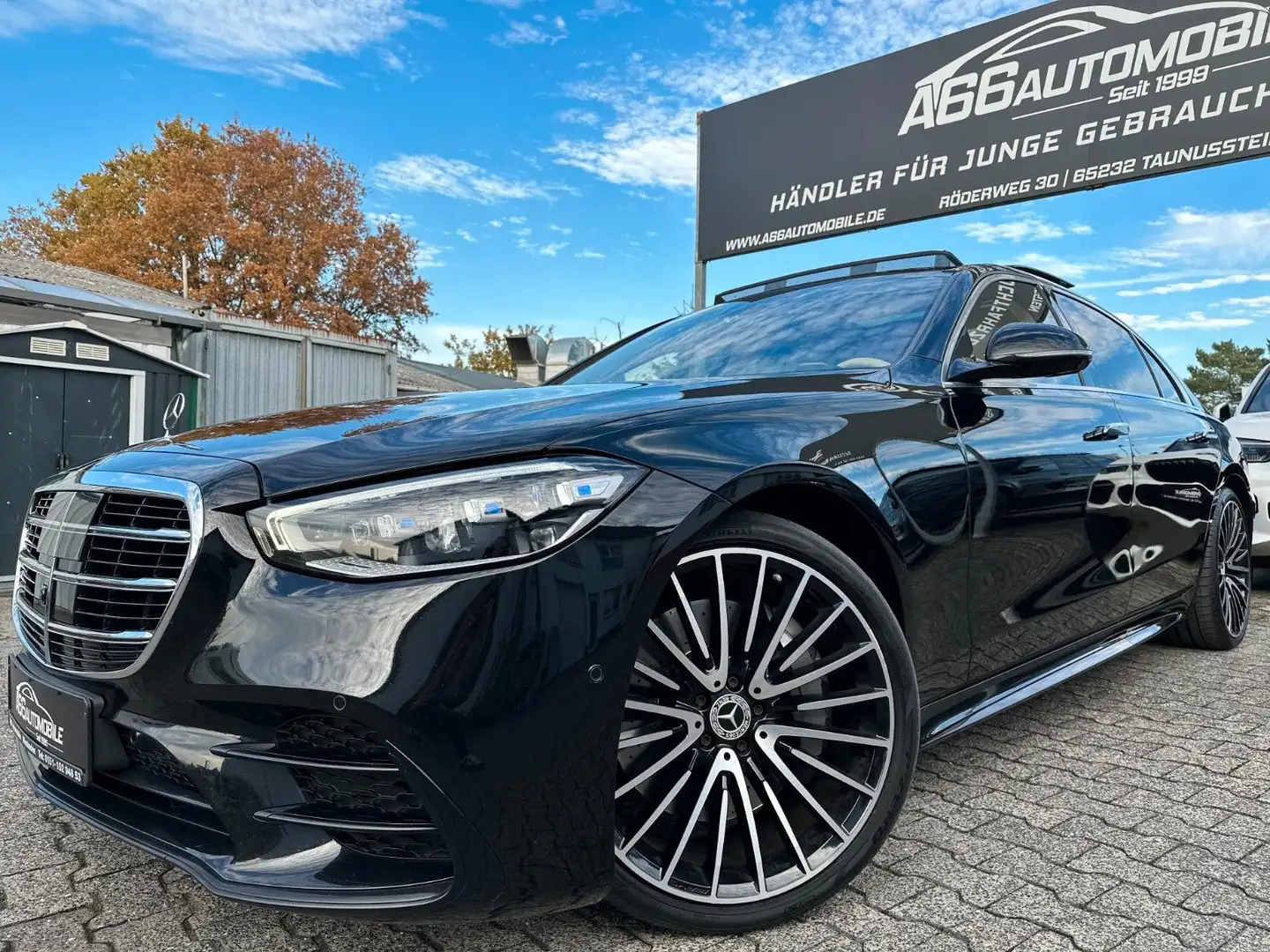 Mercedes-Benz S 400 d 4M LANG AMG Chauffeur*PANO*Executive*TV Noir - 1