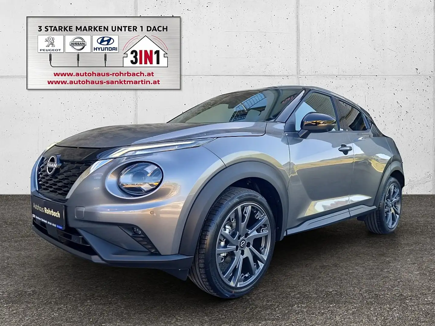 Nissan Juke 1,6 Hybrid Superfly Aut. _ Neuwagen Grau - 1